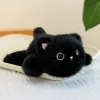 Very precious, soft and fragrant, black cat magnetic refrigerator sticker, plush doll, toy table companion doll, cute and fun, ideal for gifting, magnetic plush doll, switch decoration, home cute wall-mounted style details Picture